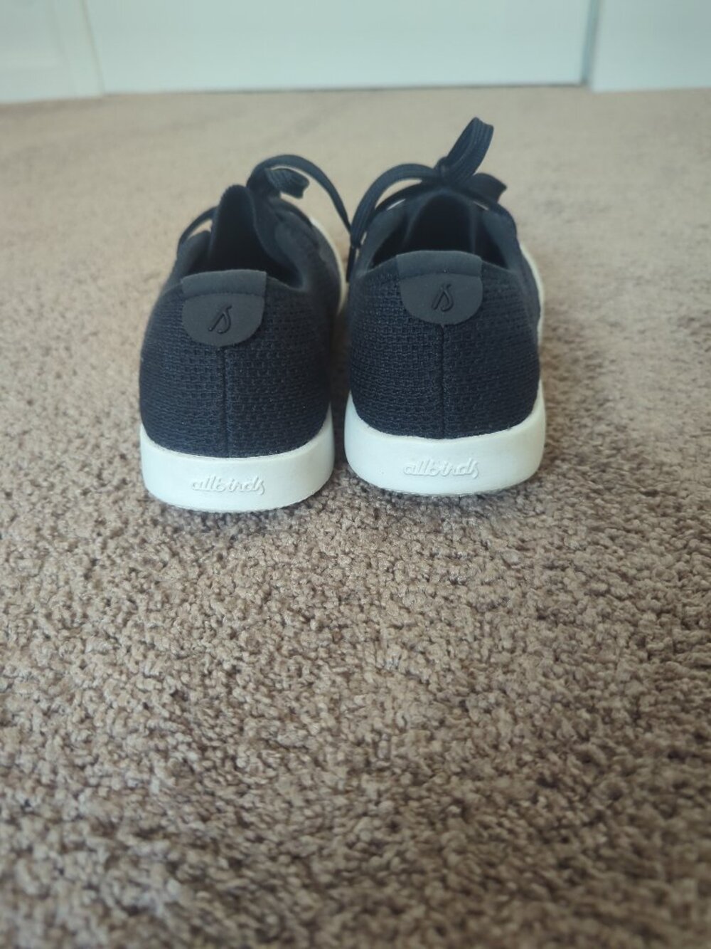 Allbirds Tree Skippers Womens 9 Navy Blue Knit Lace Up Boat Shoes Sneakers - Picture 6 of 11